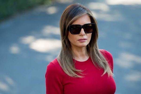 Все еще модель: Мелания Трамп подчеркнула фигуру платьем Scanlan Theodore(ФОТО)