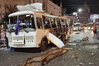 В Воронеже взорвался автобус