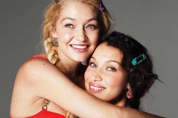 Сестри Белла і Джіджі Хадід разом знялися у рекламній кампанії Versace (ФОТО)