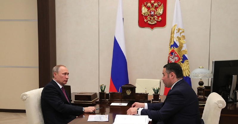 Путин сегодня встретится с губернатором Тверской области